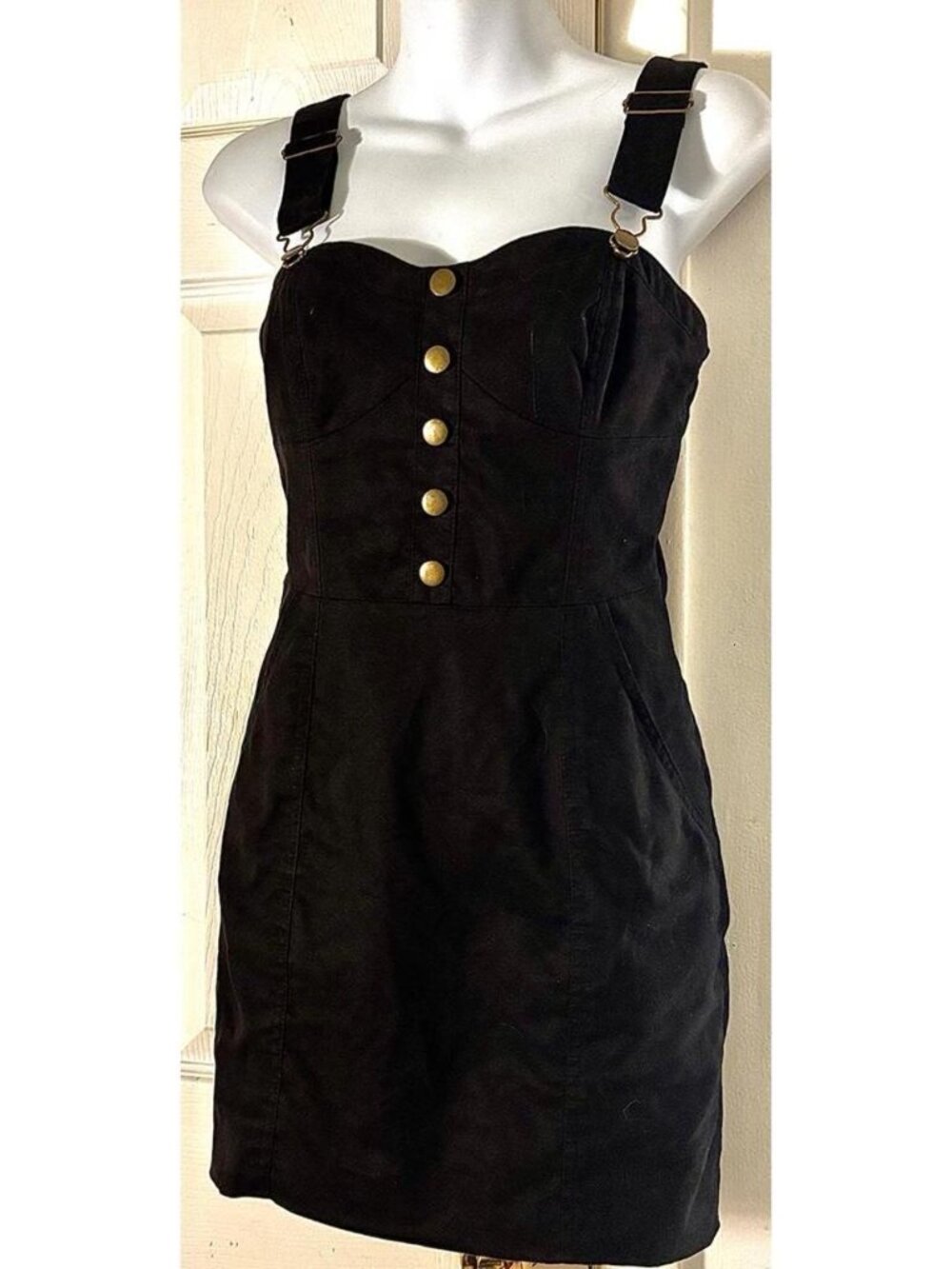 Women's Black and Gold Dress